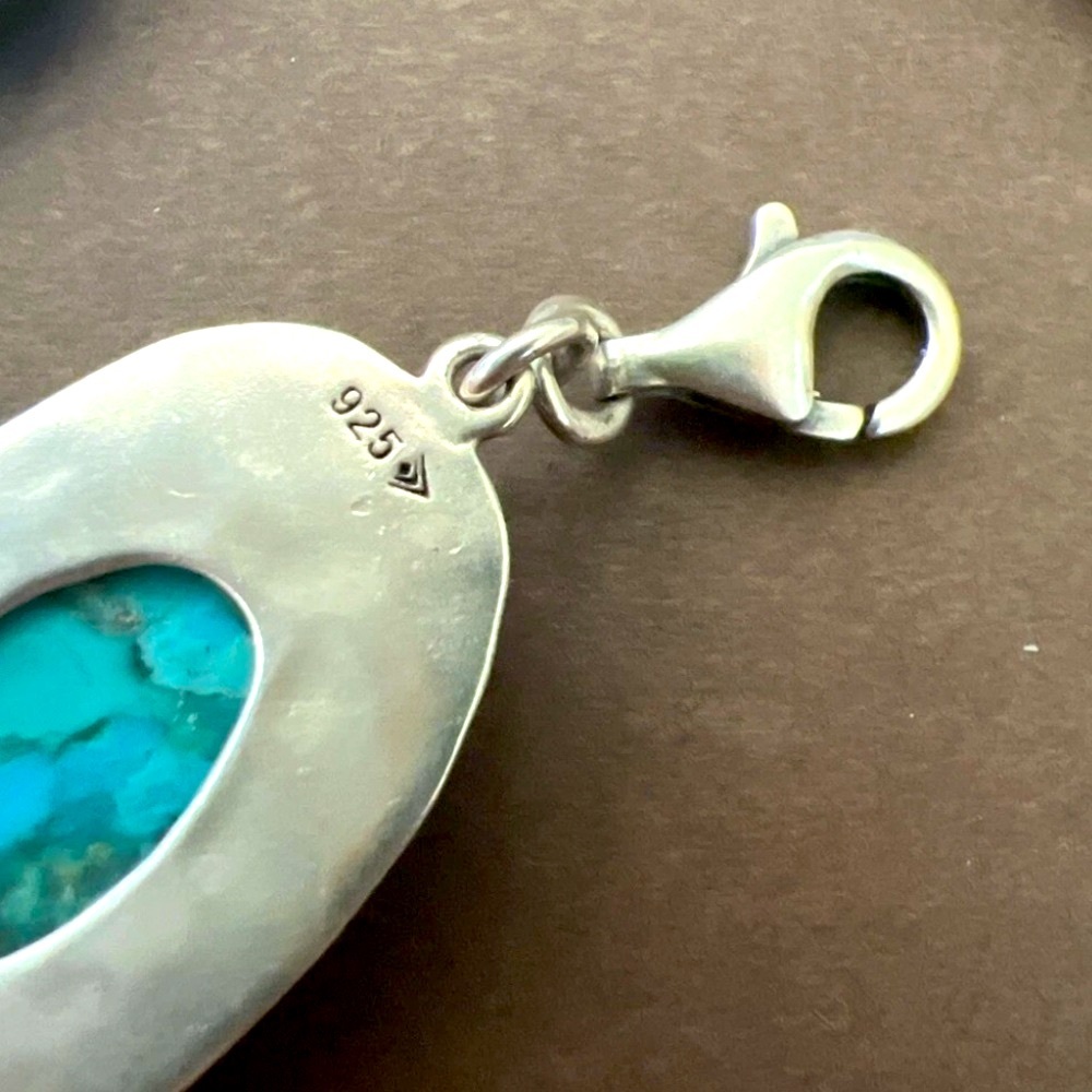 Silpada Sterling Silver, Turquoise & Brass 
“Santa Fe'” Bracelet - Picture 9 of 11